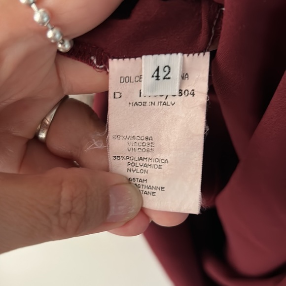 Dolce and Gabbana size 42 strapless sheer form fitting dress w some stretch. - Picture 6 of 6